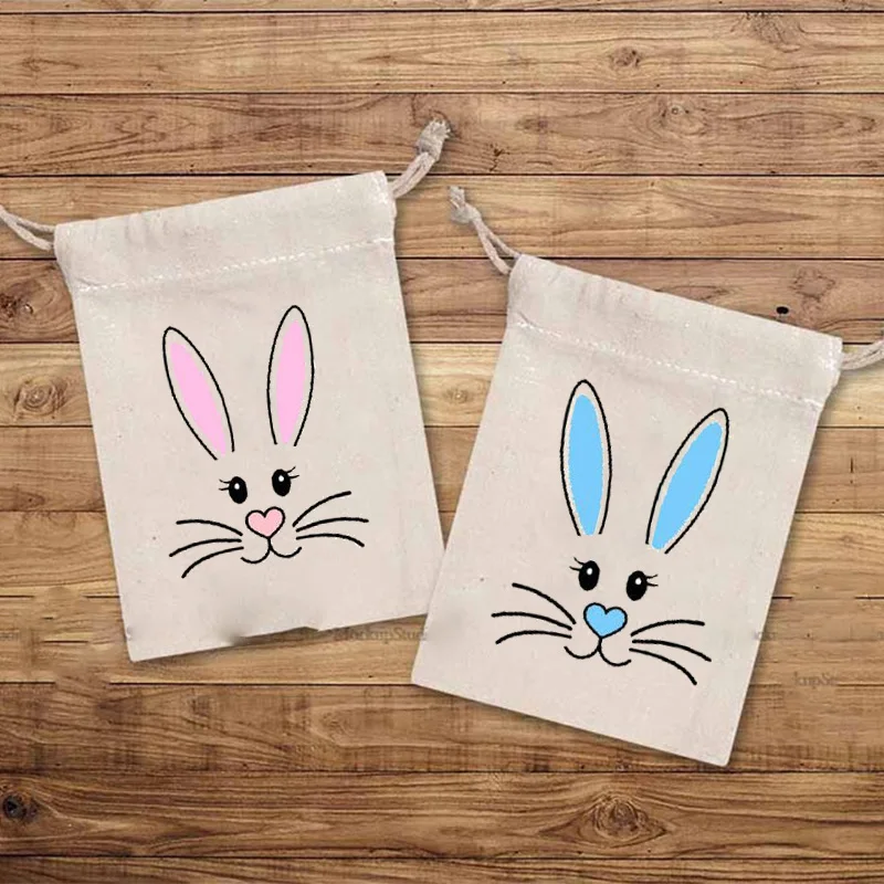 

Bunny Rabbit candy Goodie chocolate sweet gift Bag basket boy girl Easter farm birthday Party Egg Hunt Bucket decoration favor