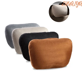 

2pcs Car Headrest Maybach Design S Class Ultra Soft Pillow Suede Fabric Pillow Accessories FOR Porsche Cayenne Macan 911Boxster
