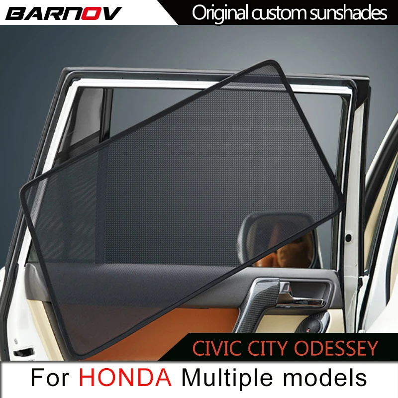 

BARNOV Car Special Curtain Window SunShades Mesh Shade Blind Original Custom For HONDA CIVIC 8TH-10TH CITY ODESSEY ELYSION