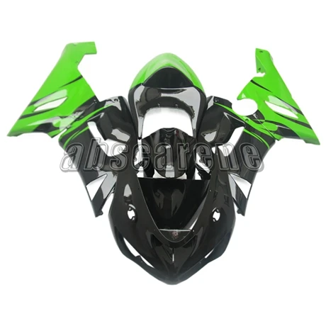 Полный комплект обтекателя для Kawasaki ZX6R ZX-6R 2005 2006 05 06 ABS пластиковые детали для мотоцикла кузов глянцевый черный зеленый Carenes