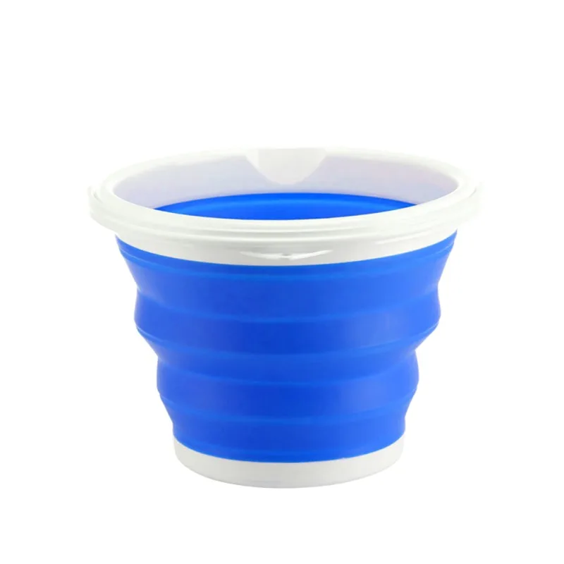 L3A 1.5L-10L Portable Folding Bucket Outdoor Thick Silicone Fishing Supplies Folding Bucket for Fishing Promotion camping Car Wash - Цвет: L3A