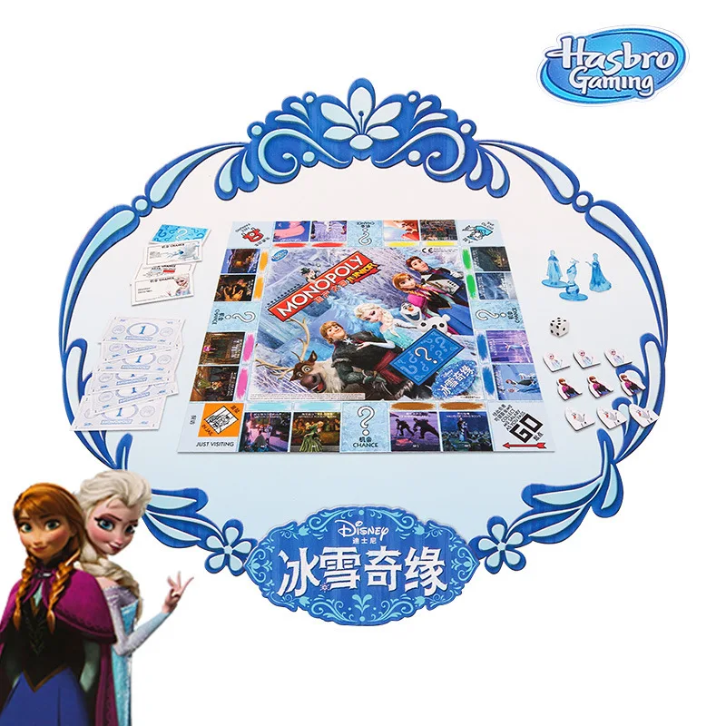  Hasbro Monopoly Frozen Parent-child Multiplayer Board Game Table Strategy Family Gaming Together Me