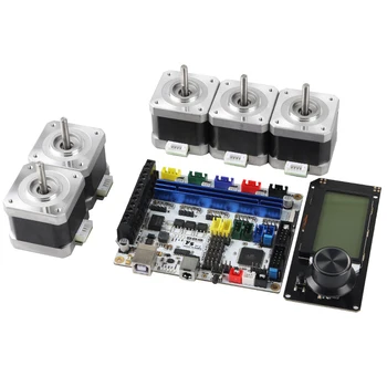 

3D Printer Motherboard F5V1.2+Mini 12864 LCD+42 Stepper Motor x5 Kit Ramps1.4