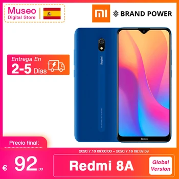 Перейти на Алиэкспресс и купить Глобальная версия Xiaomi Redmi 8A 8 A 2 ГБ 32 ГБ 6,22 дюймВосьмиядерный Snapdargon 439 мобильный телефон 5000 мАч 12MP камера смартфон
