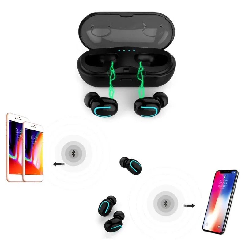 Невидимый 5,0 Bluetooth наушники Мини Беспроводная связь Bluetooth наушники Q13S наушники-вкладыши TWS с Беспроводной наушники с 6 часов музыки легко Автоматическое Сопряжение
