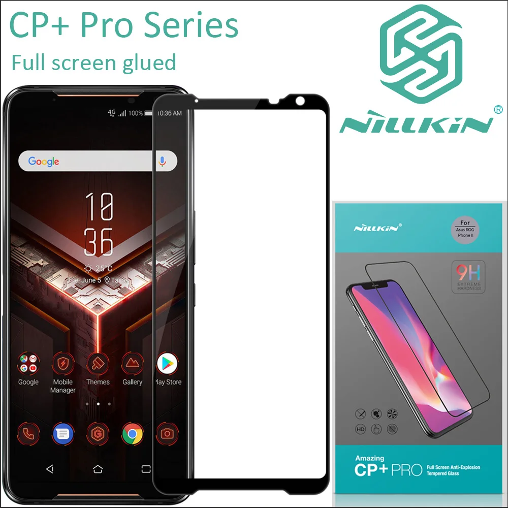 

Nillkin CP+ Pro Tempered Glass For Asus ROG Phone2 II ZS660KL Protective oleophobic Full Screen glue