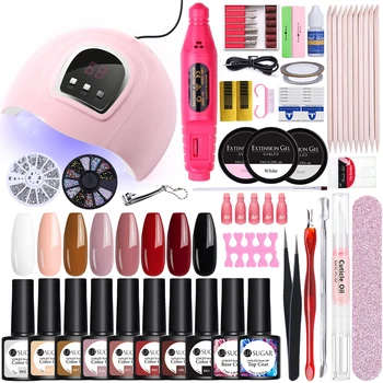 

UR SUGAR Set 36W Nail Lamp 12 Nail Polish Set Electric Nail Drill Machine Poly Nail Tool Sets All for