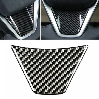 

Carbon Fiber Carbon Fiber Steering Wheel Cover Sticker Trim Frame Decor For Toyota Camry 2018 2019 Car interior Accessories