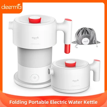 

Xiaomi Deerma 0.6L Folding Portable Electric Water Kettle Handheld Electric Water Flask Pot Auto Power-Off Protection Kettle
