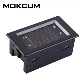 

AC Voltmeter Ammeter 100A 0.39in LED Digital Display Meter 60V-300V CT Transformer