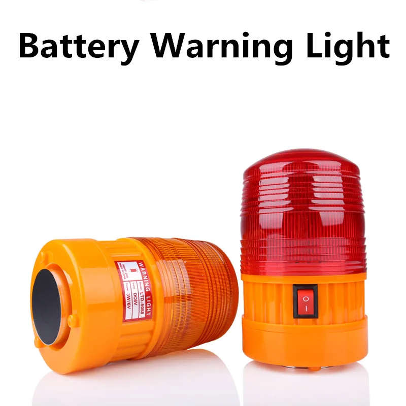 LTD-5088 Battery Flashing Warning Lamp Alarm Magnet Bottom Car Vehicle Industrial Emergency Strobe Light Beacon Tower Signal | Лампы и
