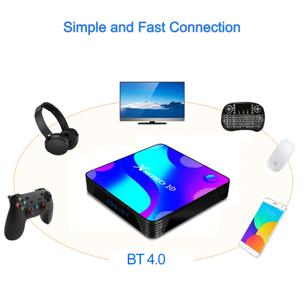 TV Box Android 11 X88 PRO 10 4G 64GB 32GB Rockchip RK3318 1080p 4K 5G Wifi Support Google Play Store Youtube Set Top Box Media p