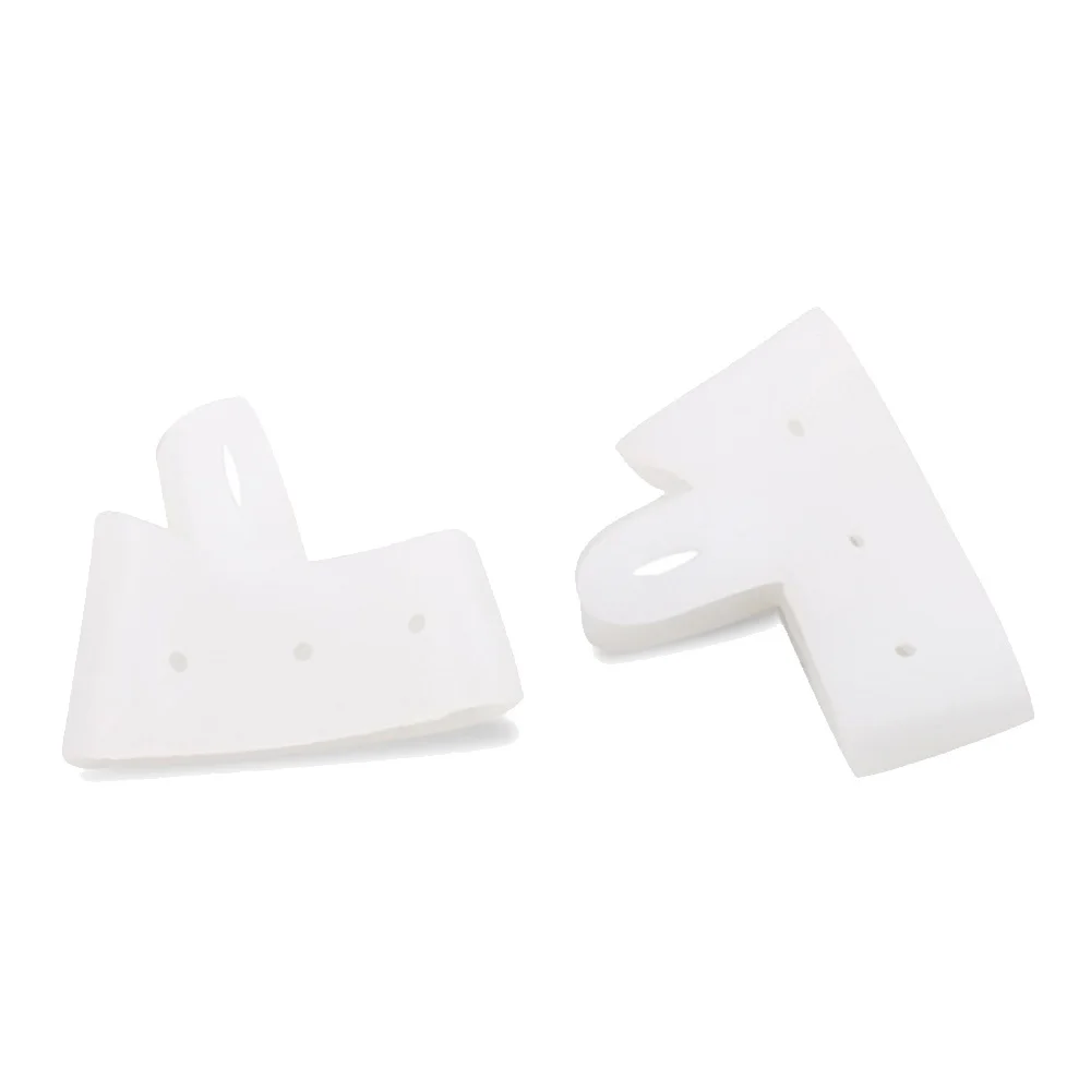 2 Pcs Gel Silicone Toe Thumb Bunion Pain Relief Straighteners Separators Tools - Цвет: Белый