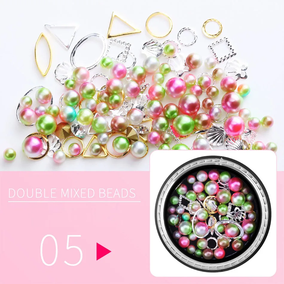 MORDDA 12 Style Crystals Mix Rhinestone Decoration For Nails Design Crystal Nails Art Decorations 3D Nail Jewelry For Manicurea - Цвет: E05