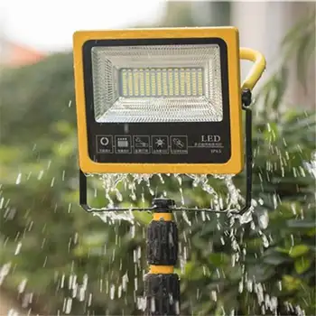 

80LEDs Solar Camping Light IP65 Waterproof Floodlight Spotlight Outdoor Remote Adjustment USB Emergency Lantern Powered Bank