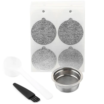 

with Disposable Aluminum Foil Set Compatible with Lavazza Mio Italian Capsule Machine Home Coffee Filter A