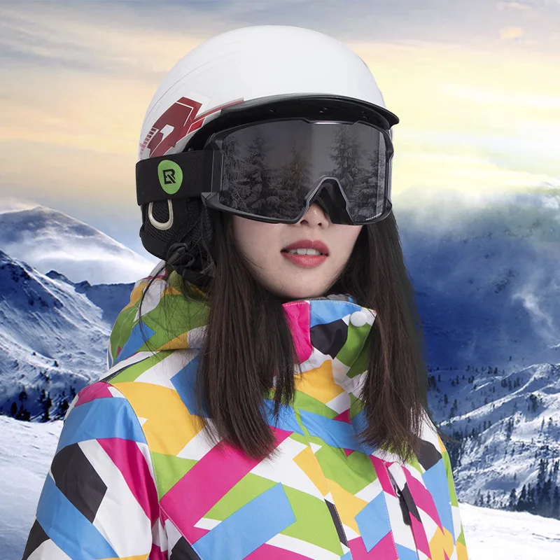 

Locke Brothers Skiing Helmet Protector Veneer Double Plate xue kui Warm Adult Head Guard Outdoor Snowfield Men And Women-
