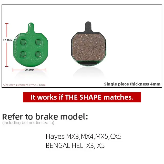 1 Pair Ceramic MTB Bicycle Disc Brake Pads For SHIMANO SRAM AVID HAYES MAGURA FORMULA HOPE Cycling Parts Bike Accessory 828