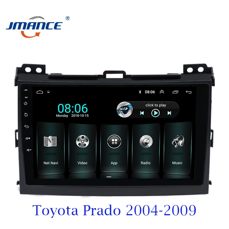JMANCE Автомагнитола для Toyota Prado Land Cruiser 3 J120 2004 2009 мультимедийный автомобильный