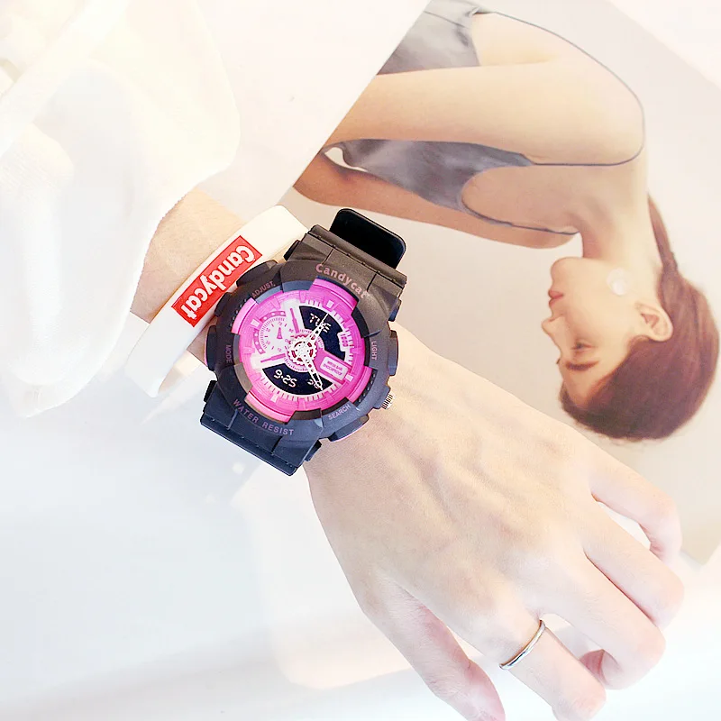 Relogio Feminino, цифровые наручные часы, светодиодные часы, водонепроницаемые, для женщин, цветные, для студентов, пара, спортивные, электронные часы, Прямая поставка