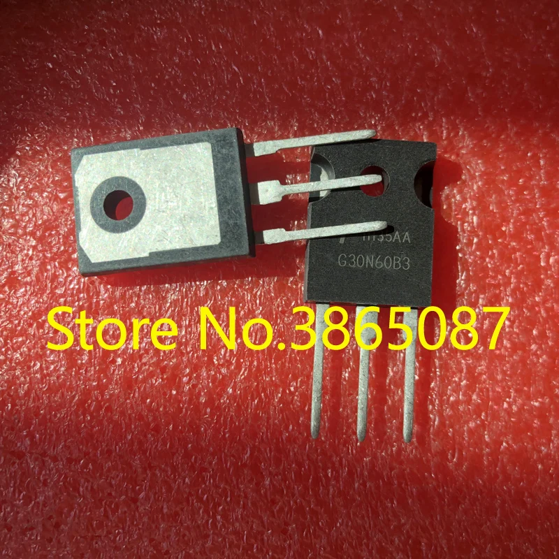 TRANSISTOR de tubo de alimentación G30N60B3 HGTG30N60B3 TO-247, TRANSISTOR IGBT, 10 unids/lote, ORIGINAL, nuevo