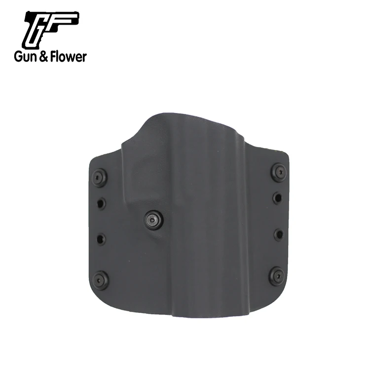 

Gunflower Glock 17/22/31 Outside the Waistband Kydex Holster with Leather Outside Pistol CarryCase Cover for Outdoor Shooting