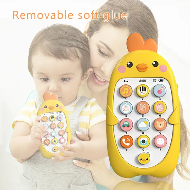 Kidpal Baby Cell Phone Vocal Toys 6 To 12 Months,Pretend Phones Educational Fidget Toys For 1 2 Year Old Boy Girl Birthday Gifts 5