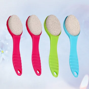 

4Pcs Brushes Dead Skin Remover Pedicure Accessory Foot Calluses Care Brush Exfoliating Rubbing Brush for Home Trip Travel