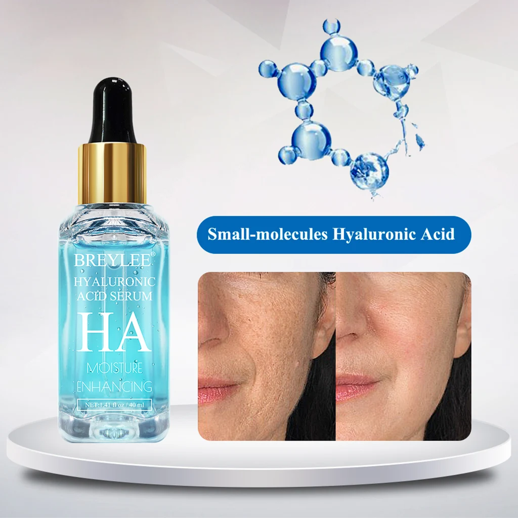 BREYLEE Serum Series Hyaluronic Acid Vitamin C Whitening Face Skin Care Rose Nourish  Firm Soothing Repair Essence