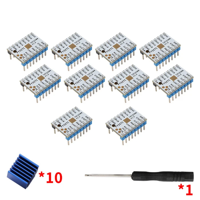 TMC2208 V1.2 Stepstick шаговый двигатель драйвер модуль с теплоотвод для 3D-принтера NC99