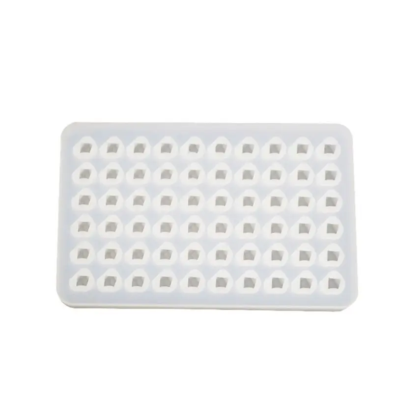 DIY Crystal UV Epoxy Mold 60 Grid Ice Cube Mould Irregular Jewelry Pendant Diamond Silicone Molds