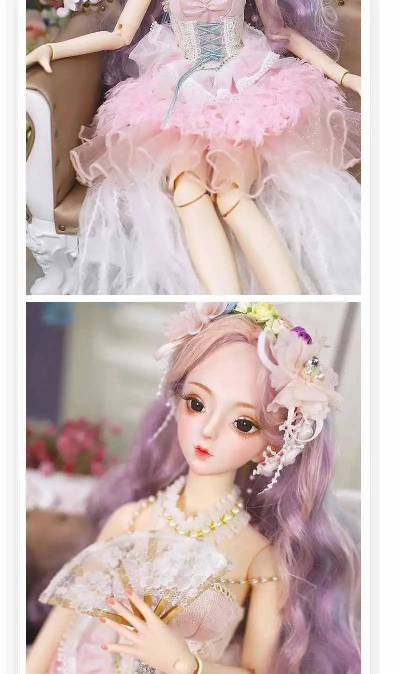 62 см BJD кукла 1/3 шарнир тела ручная роспись набор для макияжа с одеждой обувь ювелирные изделия и Подарочная коробка SD куклы высокого качества игрушка