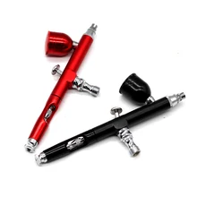 Инструмент для аэрографа двойного действия Gravity Feed 0,3 мм Насадка спрей Аэрограф краска для ногтей инструмент для татуировки с гаечным ключом соломы