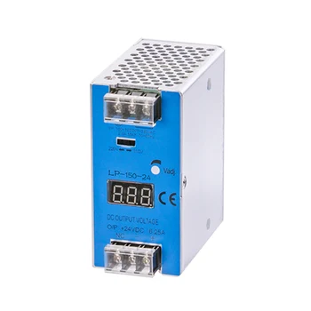 

LP-100 Din Rail Power Supply 12V 24V 100W Single Output Digital Display Guide Rail Switching Power Supply 110/220VAC