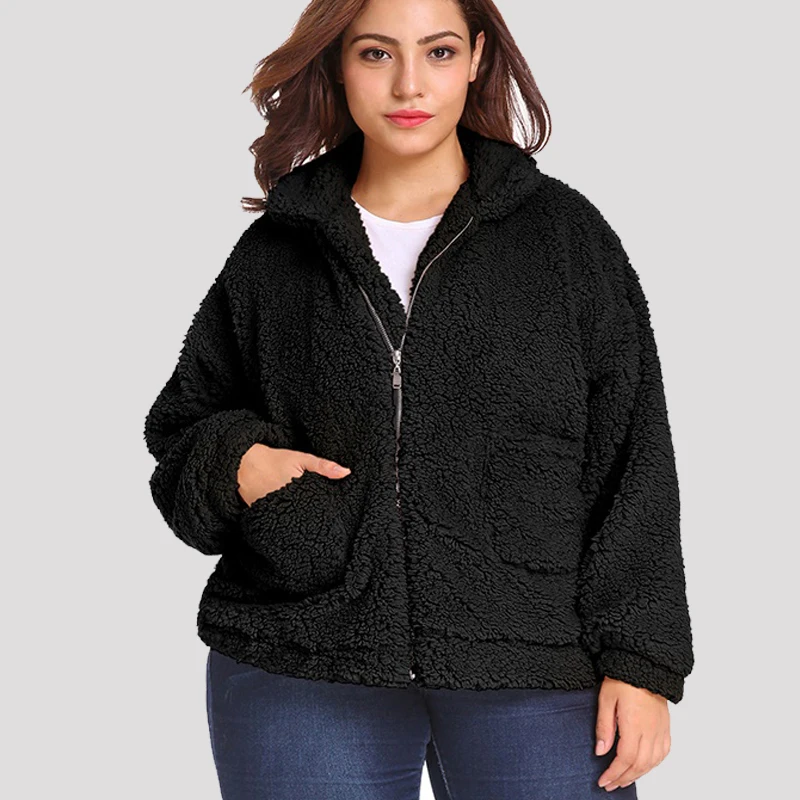 Размера плюс XL-6XL, зимнее пальто с искусственным мехом детская Новинки для женщин уличная элегантный; на молнии; с отделкой из меха; куртки с короткими Повседневное меховое пальто, верхняя одежда