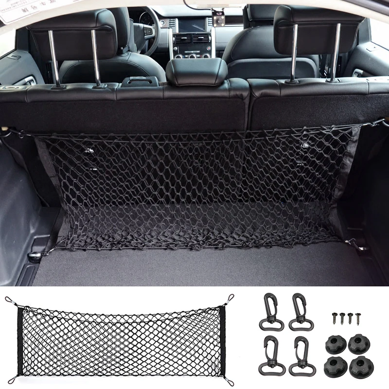 70*70cm Kofferraum Net Boot String Mesh Elastische Nylon Hinten Zurück  Trunk Lagerung Organizer Gepäck Net halter Auto