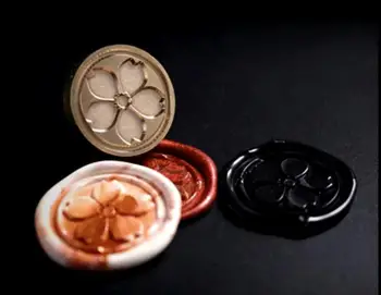 

stamp head of Cute cherry blossom Retro Wood Stamp Sealing Wax Seal Stamp Wedding Decorative sealing Stamp wax seals