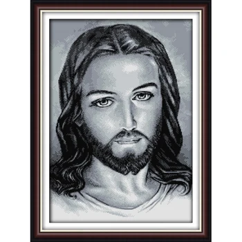 

Everlasting love Jesus Chinese cross stitch kits Ecological cotton clear stamped printed 14 11CT DIY wedding decoration for home
