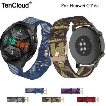 

Tencloud Replacement Band For HUAWEI Watch GT 2e Nylon Strap For GT/GT2 46mm Durable Bracelet 22mm Wristband Accessories Belt