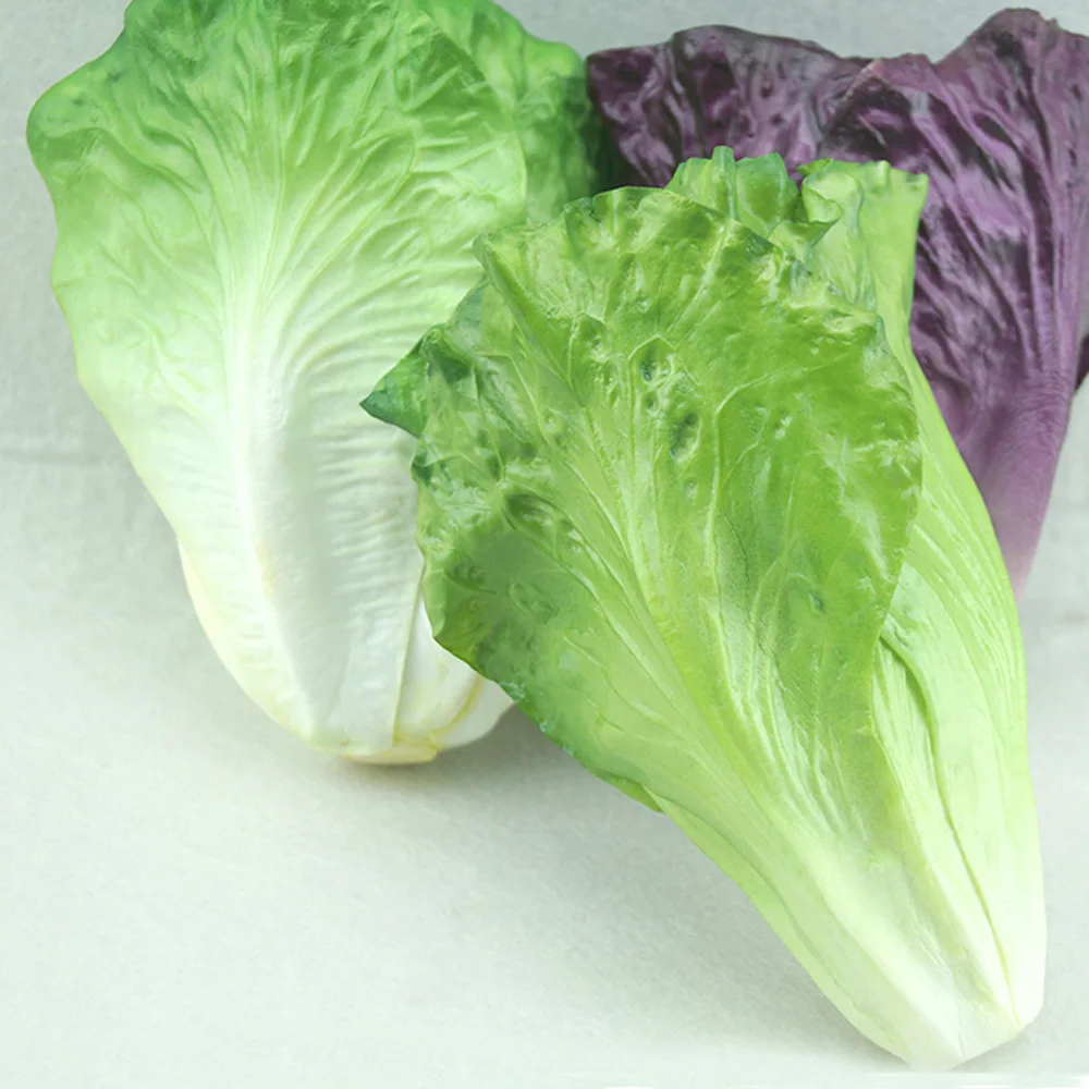 

1pcs High imitation artificial Fake lettuce model&artificial plastic fake simulated lettuce vegetable
