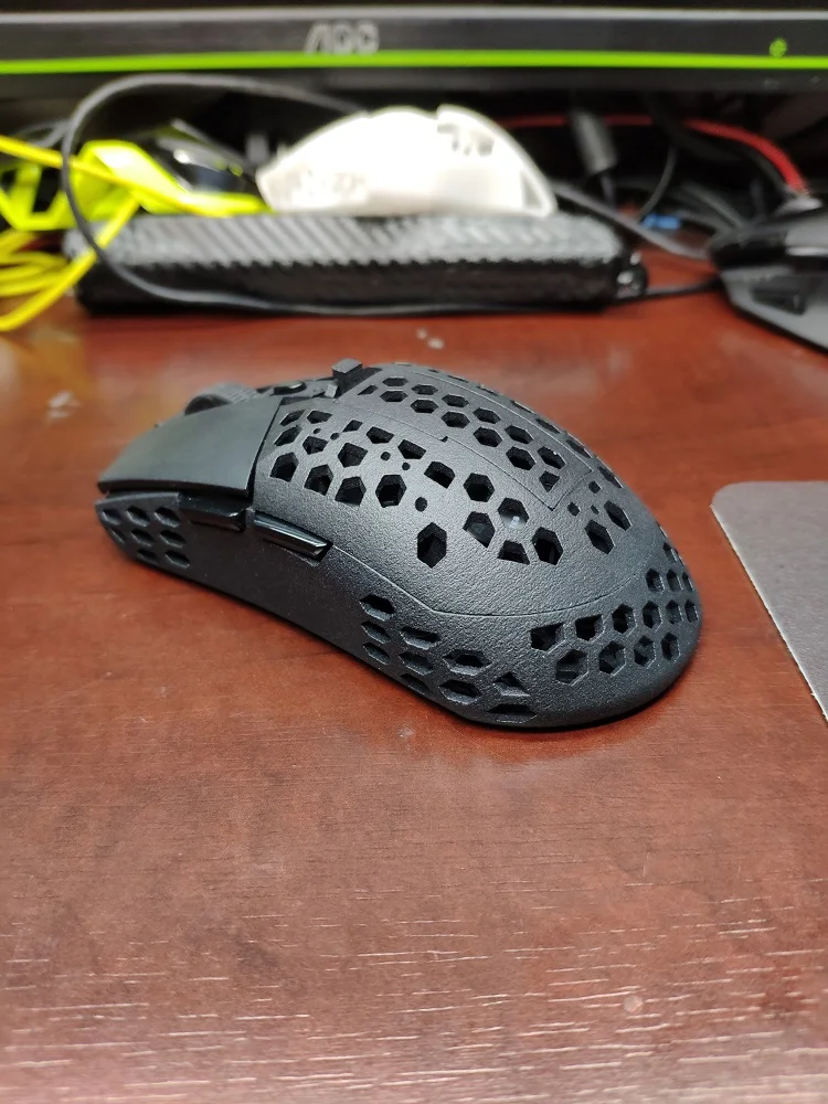 

LightWeight DIY Gaming Mouse Hollow Out Shell MOD Case For FPS Gamer Logitech G304 G305 Change WMO Microsoft Wheel Wireless