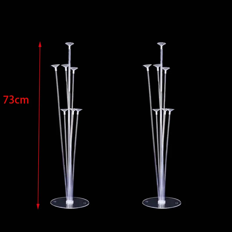 2x 7 tubes stands Свадебное украшение, 7/11 тюбиков, воздушный шар, подставка, держатель для шарика, колонка, Пластиковая шариковая палочка для дня рождения, украшения для вечеринки, Babyshower - Цвет: 2x 7 tubes stands