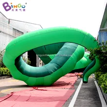 Fancy design 4.2x14mH giant green inflatable octopus tentacle decoration / blow up tentacle octopus / inflatable antenna toys