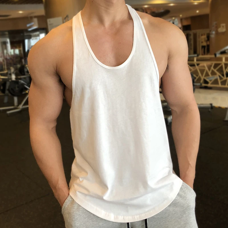 Mens Workout Vests Muscle Gym Sports 