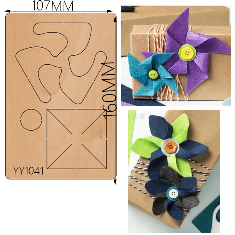 

Wooden die-cutting clipboard craft knife die flower wooden die WindmillYY1041 is compatible with most manual die cutting