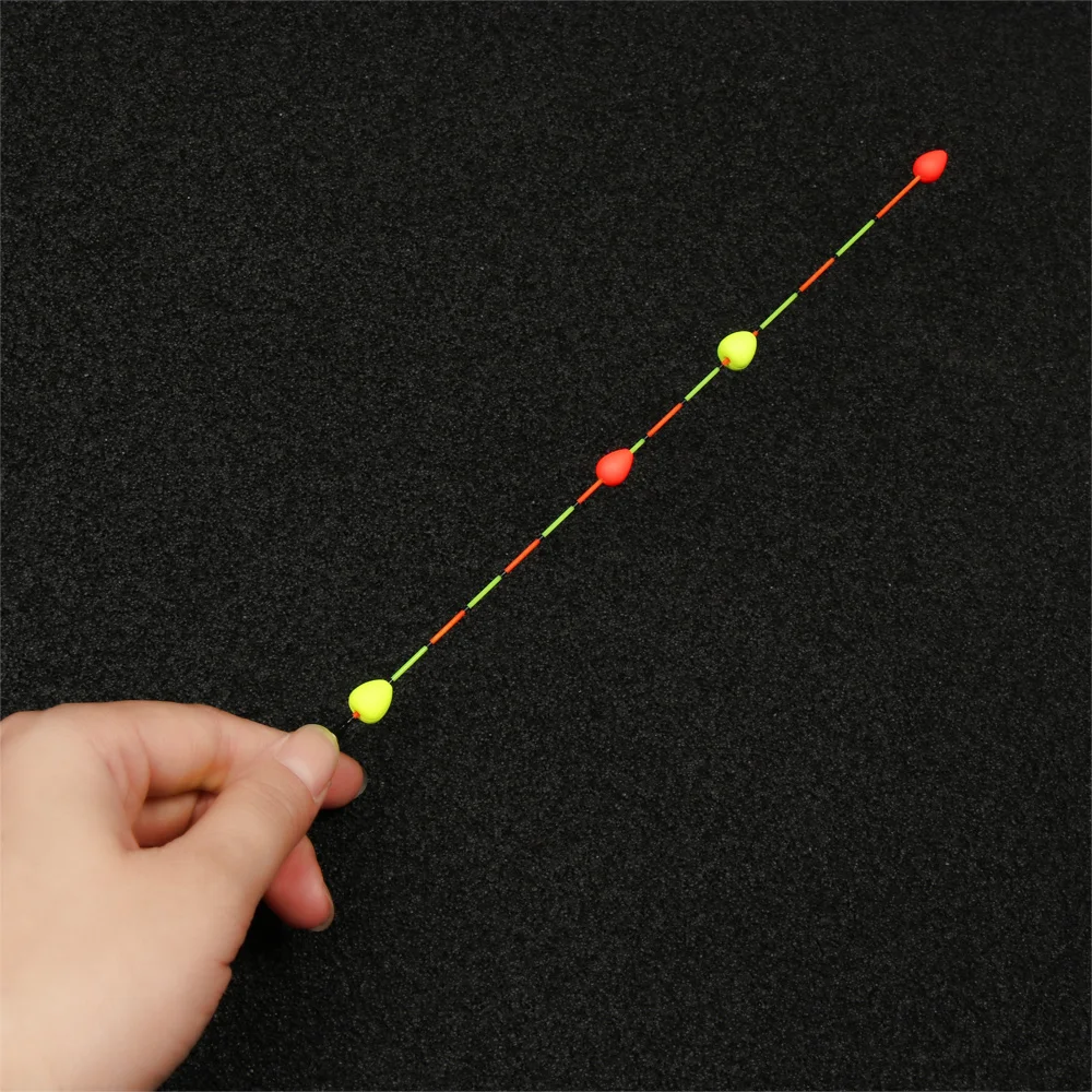 10pcs Red/Yellow Float Tail Eye-catching Beans Sensitive Visualable Beans Fishing Signal Sender Fishing Float Tools Move fishing tackle fishing float fishing floats fishing bobber fishing buoy