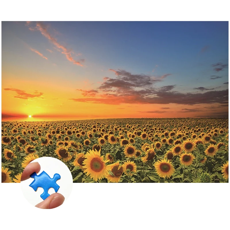 Sunflowers Mini Jigsaw Puzzles Puzzles Adults Famous Painting 1000 Pieces Puzzle 