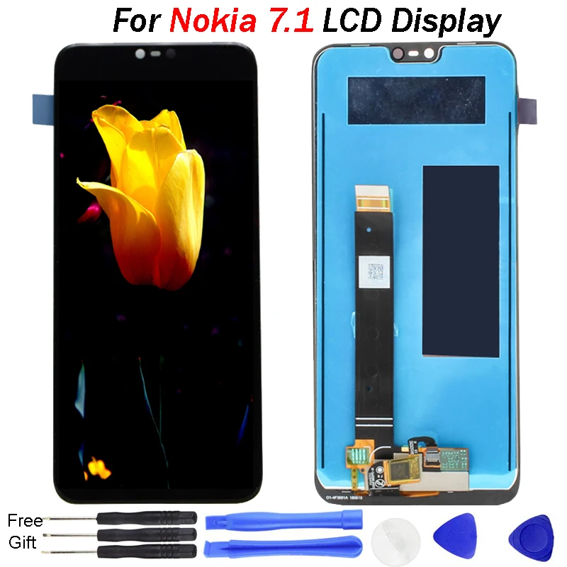 

Original For Nokia 7.1 LCD Display Touch Screen Digitizer Assembly Repair Replacement For NokiaTA-1100 TA-1096 TA-1095 TA-1085
