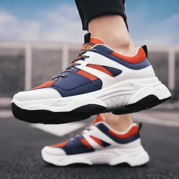 

Explosion models 2019 color matching casual breathable mesh students adult daily comfortable breathable basketball shoes