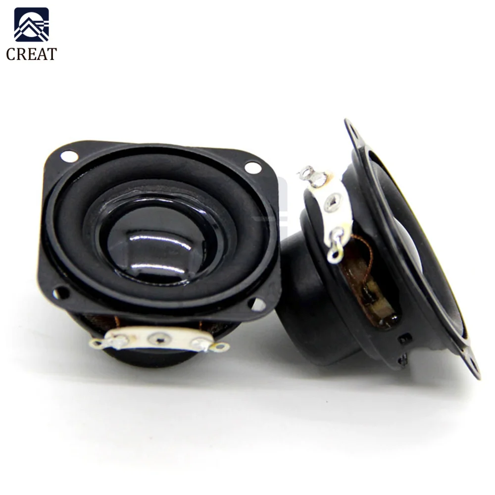 2PCS/Lot 1.5 Inch Internal Magnetic Speaker 4 Ohm 5W Bass Multimedia Small 40mm With Fixing Hole | Электронные компоненты и